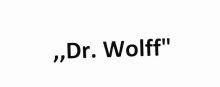 Trademark ,,DR. WOLFF''