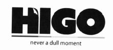 Trademark HIGO NEVER A DULL MOMENT + LOGO