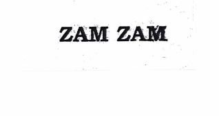 Trademark ZAM ZAM