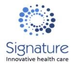 Trademark SIGNATURE INNOVATIVE HEALTH CARE + LOGO