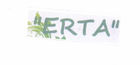 Trademark "ERTA" + LOGO