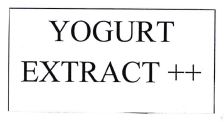 Trademark YOGURT EXTRACT ++