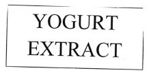 Trademark YOGURT EXTRACT