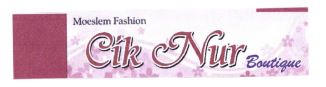 Trademark CIK NUR BOUTIQUE + LOGO