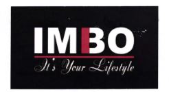 Trademark IMBO IT'S YOUR LIFESTYLE + LOGO