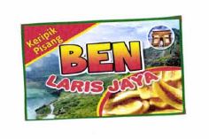 Trademark KERIPIK PISANG BEN LARIS JAYA + LUKISAN