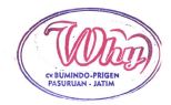 Trademark WHY CV.BUMINDO-PRIGEN PASARUAN-JATIM + LOGO