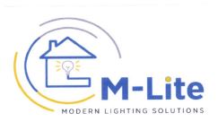 Trademark M-LITE MODERN LIGHTING SOLUTION + LOGO