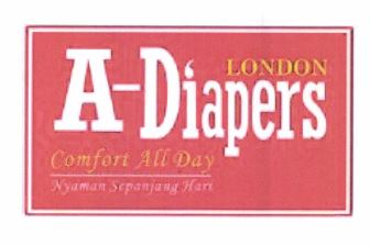 Trademark LONDON A-DIAPERS COMFORT ALL DAY NYAMAN SEPANJANG HARI