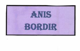 Trademark ANIS BORDIR