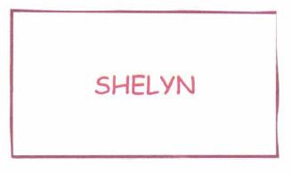 Trademark SHELYN