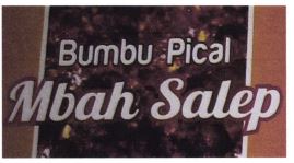 Trademark BUMBU PICAL MBAH SALEP + LOGO