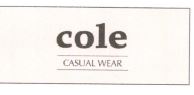 Trademark COLE CASUAL WEAR + LOGO