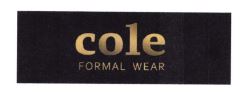 Trademark COLE FORMAL WEAR