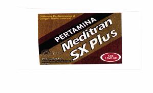 Trademark PERTAMINA MEDITRAN SX PLUS + LOGO