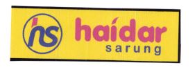 Trademark HS HAIDAR SARUNG + LOGO