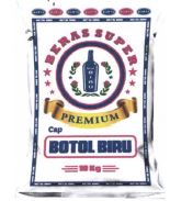 Trademark BERAS SUPER PERMIUM CAP BOTOL BIRU + LOGO