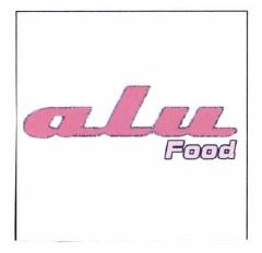 Trademark ALU FOOD + LOGO