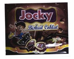 Trademark JOCKY BISKUIT COKLAT + LUKISAN