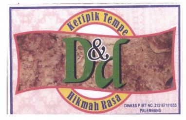 Trademark KERIPIK TEMPE D&D HIKMAH RASA