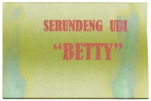 Trademark SERUNDENG UBI "BETTY"