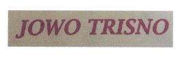 Trademark JOWO TRISNO