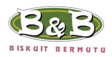 Trademark B&B BISKUIT BERMUTU + LOGO