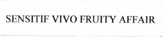 Trademark SENSITIF VIVO FRUITY AFFAIR