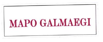 Trademark MAPO GALMAEGI