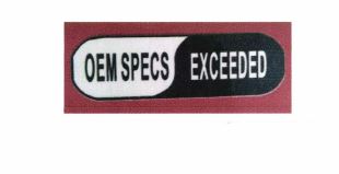 Trademark OEM SPECS EXCEEDED + LOGO