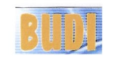 Trademark BUDI + LOGO