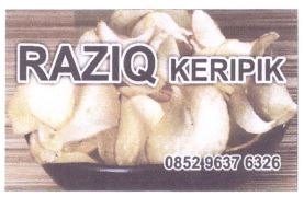 Trademark RAZIQ KERIPIK + LOGO