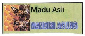 Trademark MANDIRI AGUNG MADU ASLI + LOGO