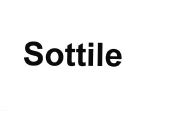 Trademark SOTTILE