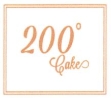 Trademark 200◦ CAKES + LOGO