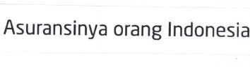 Trademark ASURANSINYA ORANG INDONESIA