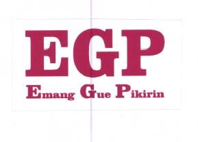 Trademark EGP EMANG GUE PIKIRIN
