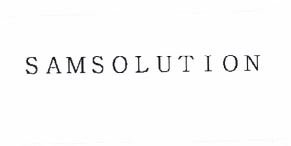 Trademark SAMSOLUTION