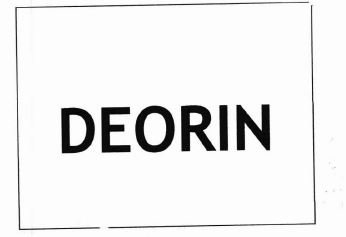 Trademark DEORIN