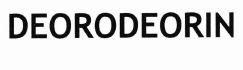 Trademark DEORODEORIN