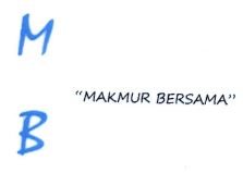 Trademark M B "MAKMUR BERSAMA"