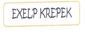 Trademark EXELP KREPEK + LOGO