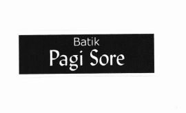 Trademark BATIK PAGI SORE