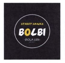 Trademark STREET SNACKS BOLBI -BOLA UBI-