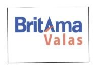 Trademark BRITAMA VALAS + LOGO