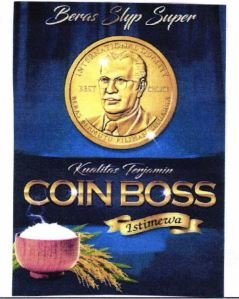 Trademark BERAS SLYP SUPER KUALITAS TERJAMIN COIN BOSS ISTIMEWA + LOGO