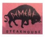 Trademark DEMEAT STEAKHOUSE + LOGO