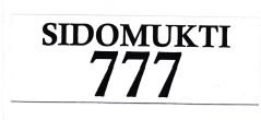 Trademark SIDOMUKTI 777