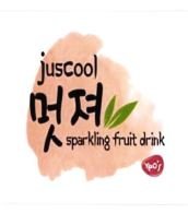 Trademark JUSCOOL SPARKING FRUIT DRINK + HURUF KOREA + LOGO