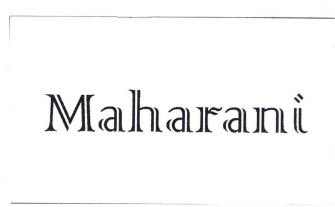 Trademark MAHARANI